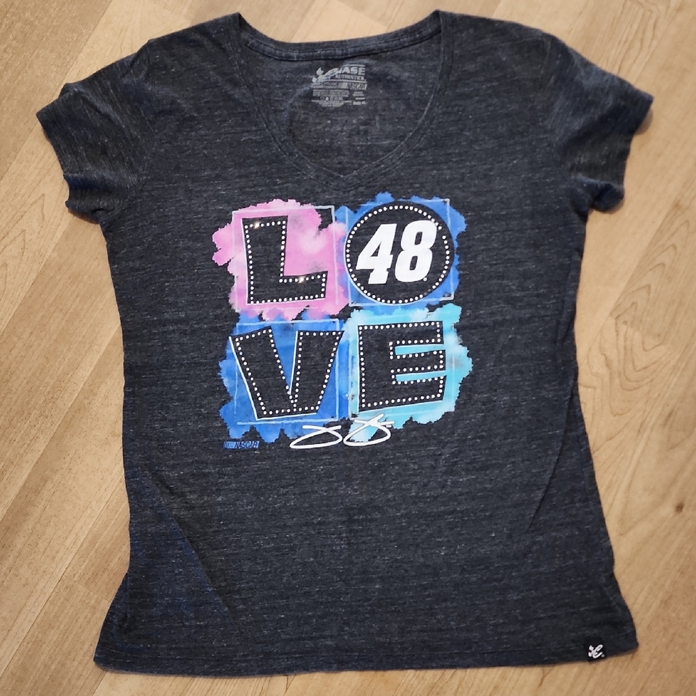 Chase Authentics Gray Jimmie Johnson NASCAR T-Shirt